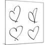 Handmade Hearts II-SD Graphics Studio-Mounted Art Print