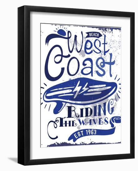 Handmade Surf Beach Summer 3-studiohome-Framed Art Print