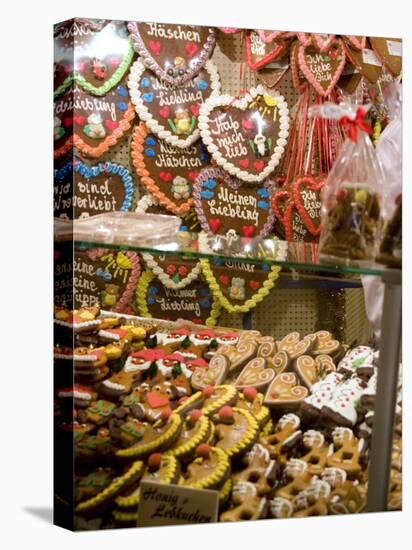 Handpainted Pastries and Lebkucken, Christkindelsmarkt, Nuremberg, Bavaria, Germany-Ethel Davies-Stretched Canvas