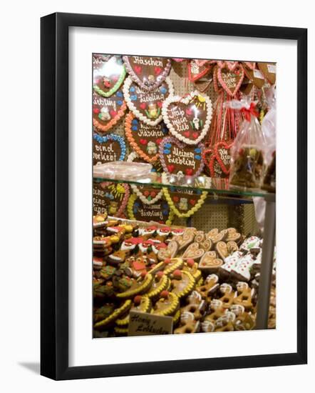 Handpainted Pastries and Lebkucken, Christkindelsmarkt, Nuremberg, Bavaria, Germany-Ethel Davies-Framed Photographic Print