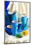 Handpainted Still Life with Jugs and Kerosene Lamp-VvoeVale-Mounted Photographic Print