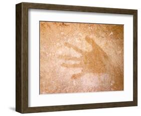 Handprint, Aboriginal Paintings, Raft Point, The Kimberly, Australia-Connie Bransilver-Framed Photographic Print