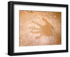 Handprint, Aboriginal Paintings, Raft Point, The Kimberly, Australia-Connie Bransilver-Framed Photographic Print