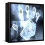 Handprint Forensics-PASIEKA-Framed Stretched Canvas