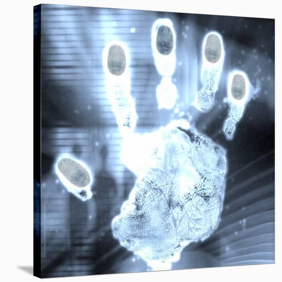 Handprint Forensics-PASIEKA-Stretched Canvas