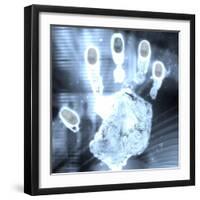 Handprint Forensics-PASIEKA-Framed Premium Photographic Print