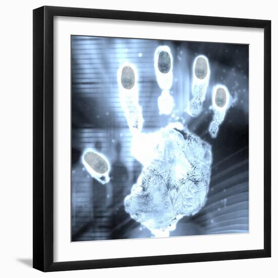 Handprint Forensics-PASIEKA-Framed Premium Photographic Print