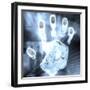 Handprint Forensics-PASIEKA-Framed Premium Photographic Print