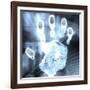 Handprint Forensics-PASIEKA-Framed Photographic Print