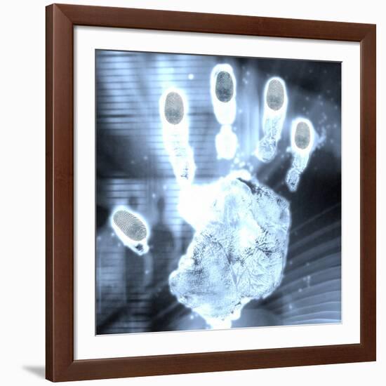 Handprint Forensics-PASIEKA-Framed Photographic Print