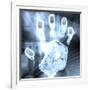 Handprint Forensics-PASIEKA-Framed Photographic Print