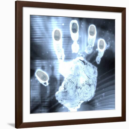 Handprint Forensics-PASIEKA-Framed Photographic Print