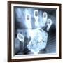 Handprint Forensics-PASIEKA-Framed Photographic Print