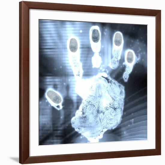 Handprint Forensics-PASIEKA-Framed Photographic Print