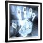 Handprint Forensics-PASIEKA-Framed Photographic Print