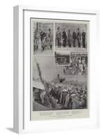 Hands across the Sea, New South Wales Lancers at Aldershot-Henry Charles Seppings Wright-Framed Giclee Print