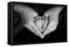 Hands and Baby Feet in a Heart-Nora Hernandez-Framed Stretched Canvas