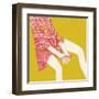 Hands And Dragonfly-Nicole De Rueda-Framed Art Print