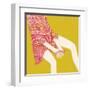 Hands And Dragonfly-Nicole De Rueda-Framed Art Print