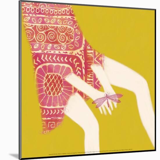 Hands And Dragonfly-Nicole De Rueda-Mounted Art Print