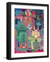 Hands as Amulets II, 1992-Laila Shawa-Framed Giclee Print