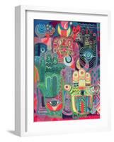 Hands as Amulets II, 1992-Laila Shawa-Framed Giclee Print