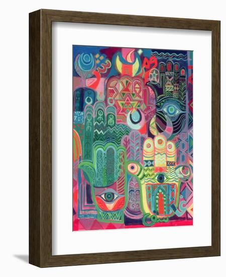 Hands as Amulets II, 1992-Laila Shawa-Framed Giclee Print