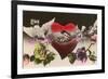 Hands Clasped over Heart-null-Framed Premium Giclee Print