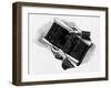 Hands Hold Blueprints, 1946-null-Framed Giclee Print