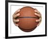 Hands Holding a Basketball-null-Framed Photographic Print