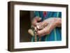 Hands Holding Chain, Close-Up, Chimi Lhakhang, Bhutan-Michael Runkel-Framed Photographic Print
