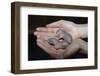 Hands Holding Infant Prairie Dogs-W. Perry Conway-Framed Premium Photographic Print