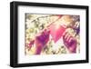 Hands Holding Paper Heart. Instagram Effect-soupstock-Framed Photographic Print