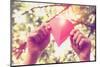 Hands Holding Paper Heart. Instagram Effect-soupstock-Mounted Photographic Print