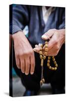 Hands Holding Worry Beads, Bethlehem, West Bank, Palestine Territories, Israel, Middle East-Yadid Levy-Stretched Canvas