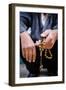 Hands Holding Worry Beads, Bethlehem, West Bank, Palestine Territories, Israel, Middle East-Yadid Levy-Framed Photographic Print