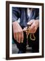 Hands Holding Worry Beads, Bethlehem, West Bank, Palestine Territories, Israel, Middle East-Yadid Levy-Framed Photographic Print