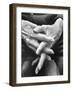 Hands of an Old Man-Michael Rougier-Framed Photographic Print