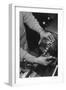 Hands of Lathe Worker-Ansel Adams-Framed Premium Giclee Print