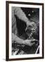 Hands of Lathe Worker-Ansel Adams-Framed Art Print