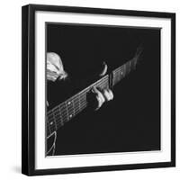 Hands of Maybelle Carter Millard of the Legendary Carter Family Musicians, Fingering a Guitar-Eric Schaal-Framed Premium Photographic Print