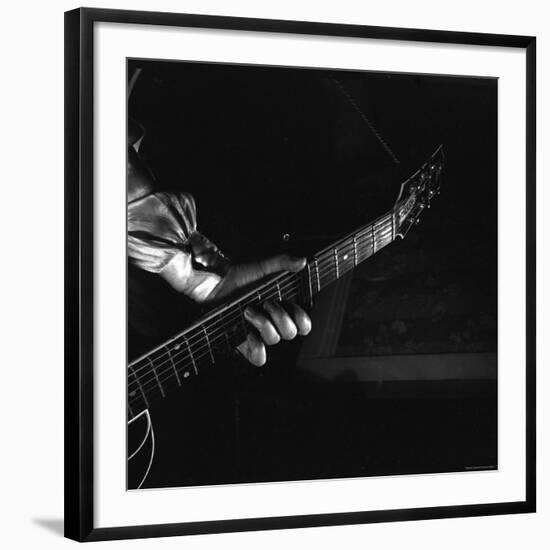 Hands of Maybelle Carter Millard Playing the Guitar-Eric Schaal-Framed Premium Photographic Print