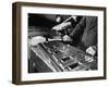 Hands of Percussionists Sam Borodkin Playing the Share Drum and Albert Rich Playing the Xylophone-Margaret Bourke-White-Framed Photographic Print