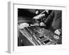 Hands of Percussionists Sam Borodkin Playing the Share Drum and Albert Rich Playing the Xylophone-Margaret Bourke-White-Framed Photographic Print