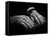 Hands of Russian Piano Virtuoso Sergei Rachmaninoff, with Wedding Ring on Right Hand-Eric Schaal-Framed Stretched Canvas