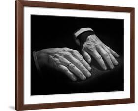 Hands of Russian Piano Virtuoso Sergei Rachmaninoff, with Wedding Ring on Right Hand-Eric Schaal-Framed Premium Photographic Print