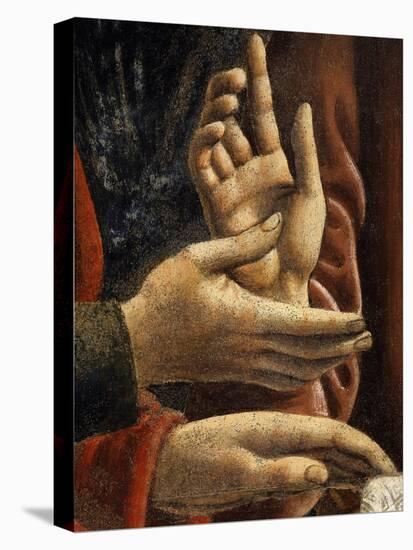 Hands of Saints Matthew and Philip, from the Last Supper, Fresco C.1444-50 (Detail)-Andrea Del Castagno-Stretched Canvas