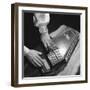 Hands of Sara Carter of the Legendary Carter Family Musicians, Fingering an Autoharp-Eric Schaal-Framed Premium Photographic Print