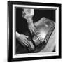 Hands of Sara Carter of the Legendary Carter Family Musicians, Fingering an Autoharp-Eric Schaal-Framed Premium Photographic Print