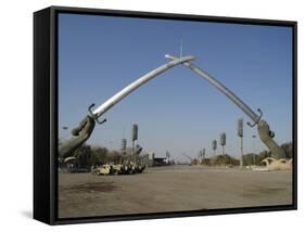 Hands of Victory, Baghdad, Iraq-Stocktrek Images-Framed Stretched Canvas